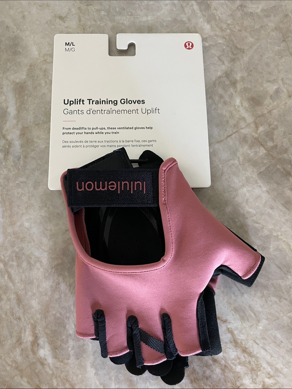 BRAND NEE lululemon Athletica Half-Finger Training Gloves/ SIZE: M/L